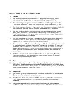 class rules - b - the measurement rules