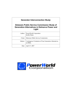 Generator Interconnection Study