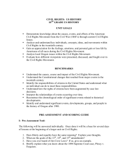 Civil Rights Unit Plan