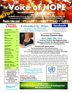 Unleashed by Hope - Waypoint Centre for Mental Health Care