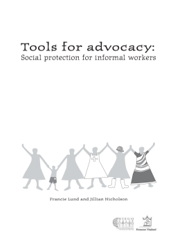 Tools for Advocacy: Social Protection for Informal Workers