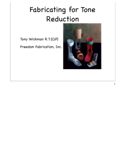 Fabricating Tone Reduction