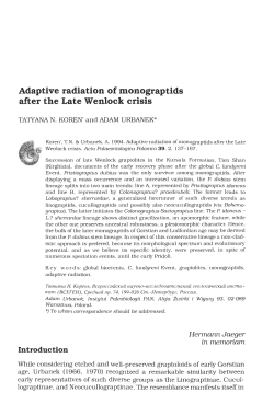 Adaptive radiation of monograptids after the Late Wenlock crisis