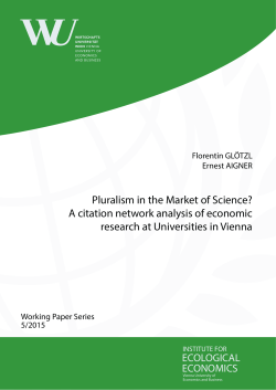 Pluralism in the Market of Science? A citation network