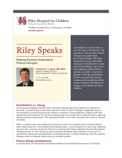 Helping Parents Understand Peanut Allergies