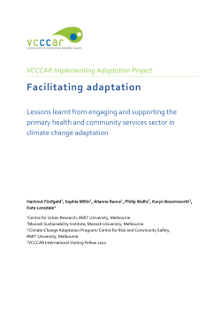 Facilitating adaptation