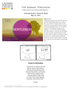 Prayer for Illumination &ldquo;Our God, to whom we turn When weary with