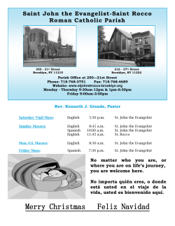 Merry Christmas Feliz Navidad - St. John the Evangelist