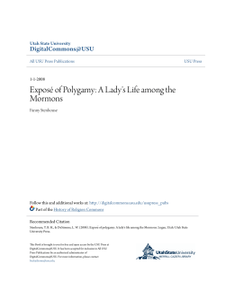 A Lady`s Life among the Mormons - DigitalCommons@USU