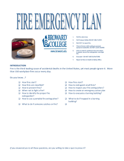Fire Safety Emergency Plan