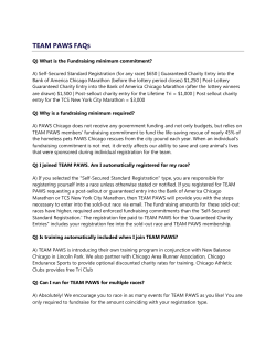 TEAM PAWS FAQ - PAWS Chicago