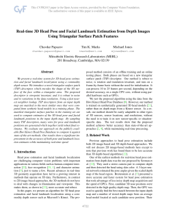 Real-Time 3D Head Pose and Facial Landmark Estimation From