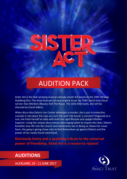 audition pack - Amici Productions