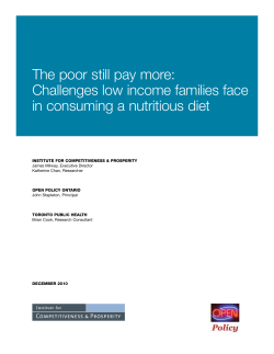 The poor still pay more: Challenges low income families face in