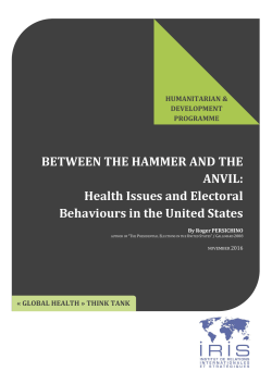 BETWEEN THE HAMMER AND THE ANVIL: Health Issues and