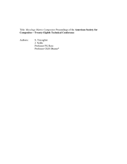 Mycology Matrix Composites Proceedings