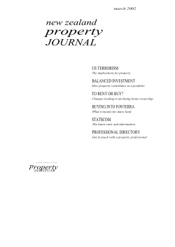 new zealand property JOURNAL - Property Institute of New Zealand
