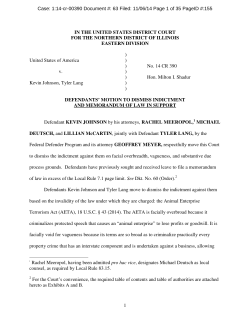 Motion to Dismiss - Center for Constitutional Rights