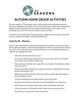Autumn Home Group Activities - Heritage Mountain Community