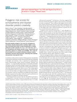 Polygenic risk scores for schizophrenia and bipolar disorder predict