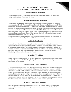 SGA Constitution and Seminole Campus ByLaws