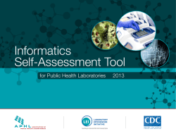 Informatics Self-Assessment Tool
