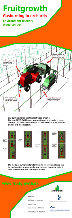 Gas burning makes treatment of weed organic. The new ENVO