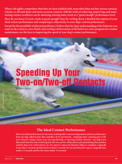 Speeding Up Your Two-on/Two-off Contacts