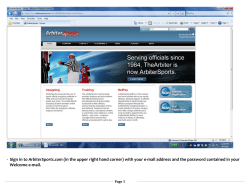 - Sign in to ArbiterSports.com (in the upper right hand corner) with