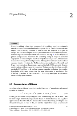 Ellipse Fitting