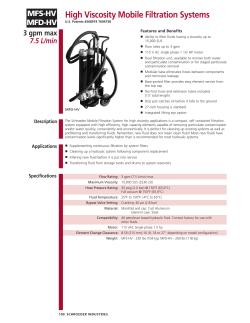 High Viscosity Mobile Filtration Systems