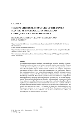chapter 11 thermo-chemical structure of the lower mantle