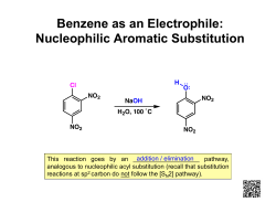 Benzene as an Electrophile: Nucleophilic Aromatic Substitution