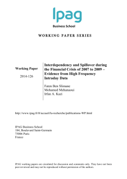 Interdependency and Spillover during the Financial Crisis of 2007 to