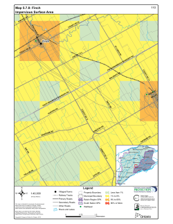 Map 5.7.8: Finch Impervious Surface Area - Raisin