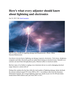Here`s what every adjuster should know about lightning
