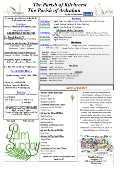 9th April - Ardrahan – Parish Website