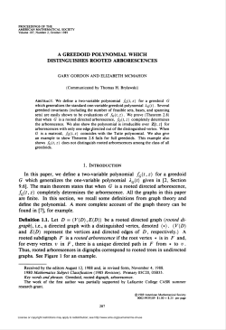 a greedoid polynomial which distinguishes rooted arborescences