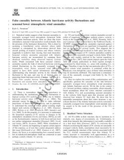 False causality between Atlantic hurricane activity fluctuations and