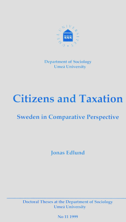 Citizens and Taxation