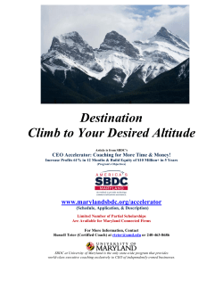 Destination Climb to Your Desired Altitude