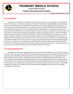 TD NEWSLETTER 2016-2017 3rd Q