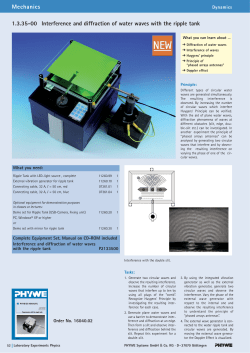 1.3.35-00 Interference and diffraction of water waves with the ripple