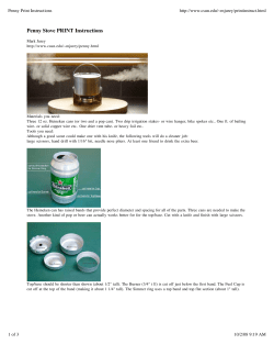 Penny Print Instructions