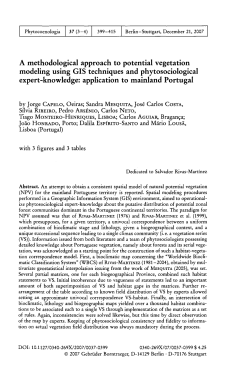A methodological approach to potential vegetation modeling using
