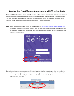 How to Create a New Aeries Portal Account