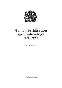 Human Fertilisation and Embryology Act 1990