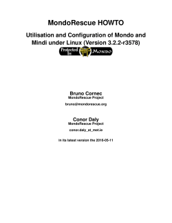 MondoRescue HOWTO