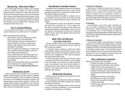 Membership... What Does it Mean?