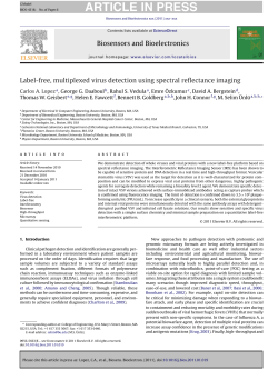 Label-free multiplexed virus detection using spectral reflectance